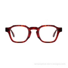 Fashion Spectacles Frame Bevel Optical Acetate Frame Glasses